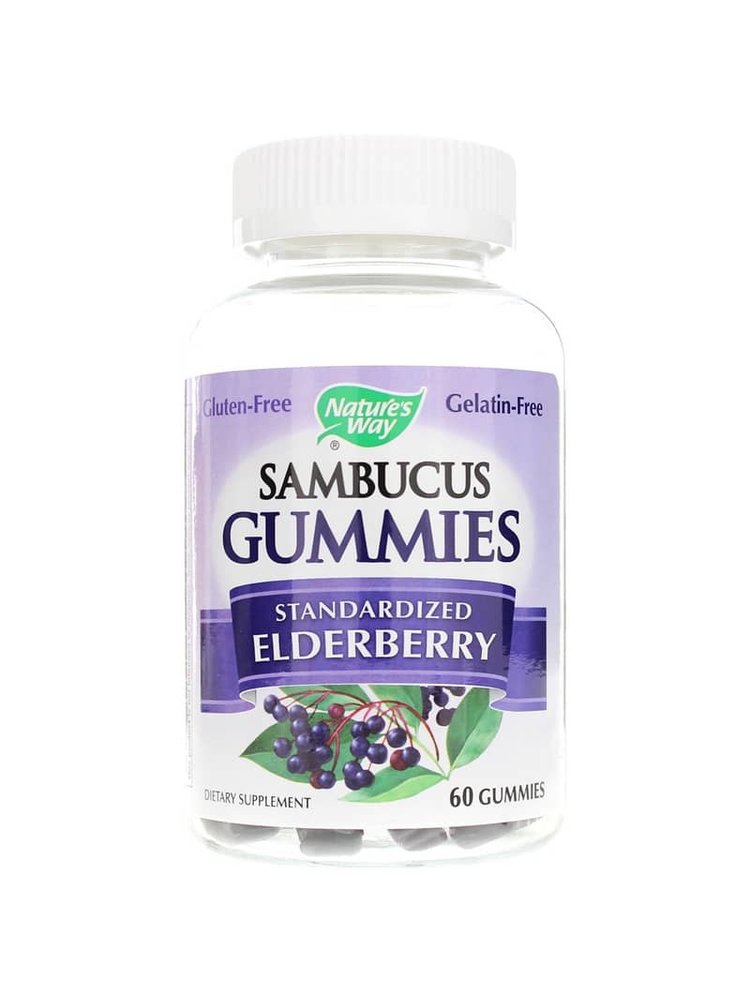 Nature's Way Sambucus Gummies, Std Elderberry, 60ct