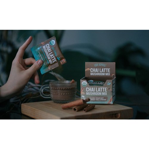 FOUR SIGMATIC Four Sig Mush Chai Latte, Reishi, CHILL, Single FOUR SIGMATIC Four Sig Mush Chai Latte, Reishi, CHILL, Single