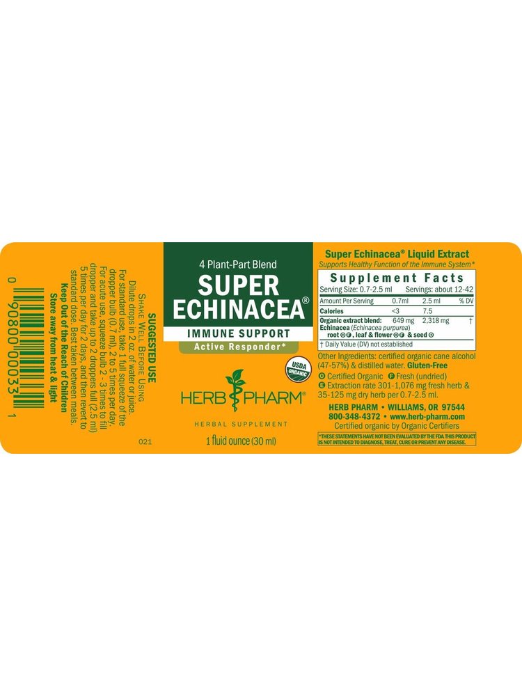 Herb Pharm Echincacea, 1oz.