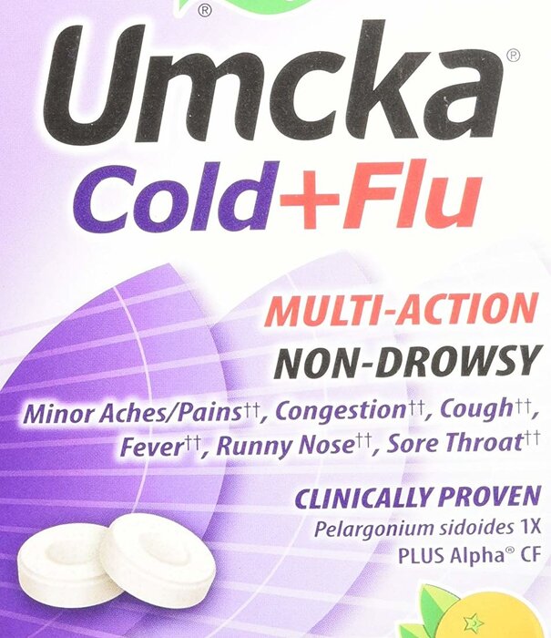 Nature's Way Umcka Cold + Flu Chewables, 20t