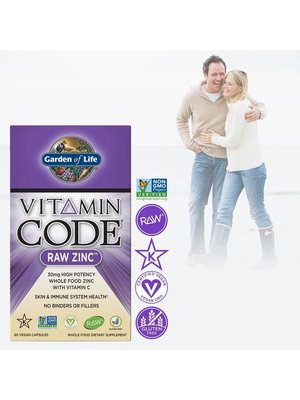 Garden of Life GoL Vitamin Code Raw Zinc, 60cp