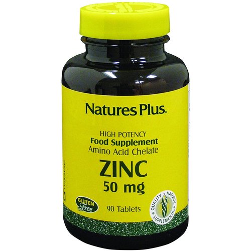 NATURE'S PLUS Nature's Plus Zinc 50mg, 90t NATURE'S PLUS Nature's Plus Zinc 50mg, 90t
