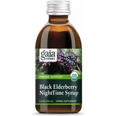 Gaia Black Elderberry Night Time Syrup, 5.4oz.