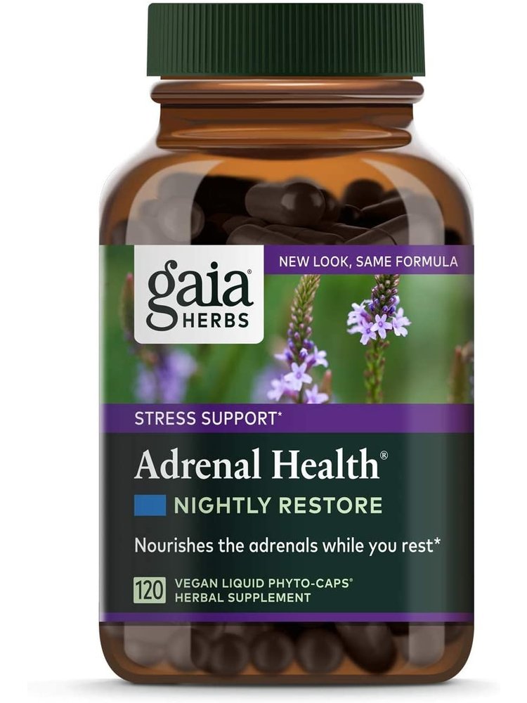 GAIA HERBS Gaia Adrenal Health Nightly Restore, 120cp