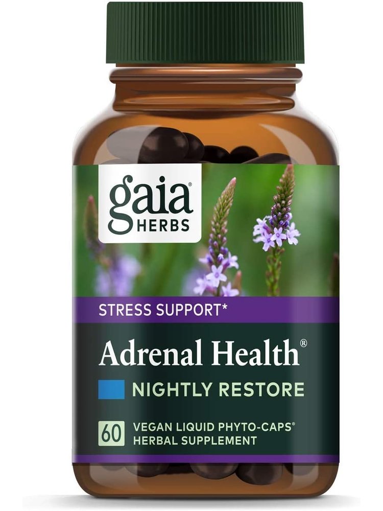 GAIA HERBS Gaia Adrenal Health Nightly Restore, 60cp