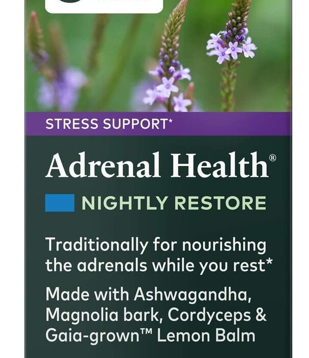 GAIA HERBS Gaia Adrenal Health Nightly Restore, 60cp