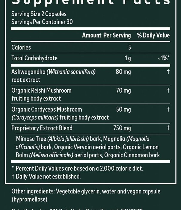 GAIA HERBS Gaia Adrenal Health Nightly Restore, 60cp