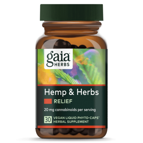 GAIA HERBS Gaia Hemp & Herbs Relief, 30cp GAIA HERBS Gaia Hemp & Herbs Relief, 30cp