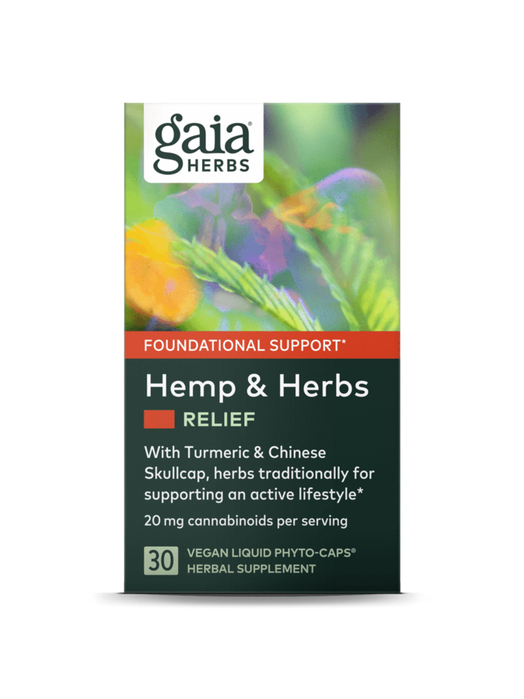 GAIA HERBS Gaia Hemp & Herbs Relief, 30cp