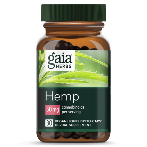 GAIA HERBS Gaia Hemp Full Spectrum Extract 50mg, 30cp GAIA HERBS Gaia Hemp Full Spectrum Extract 50mg, 30cp