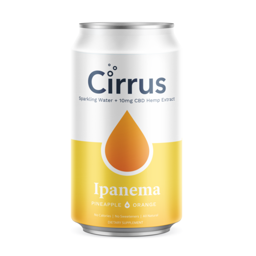 CIRRUS Cirrus Sparkling CBD Water, Ipanema, 12oz. CIRRUS Cirrus Sparkling CBD Water, Ipanema, 12oz.