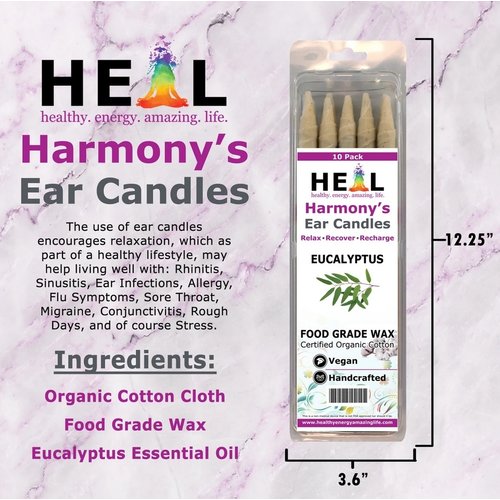 HARMONY CANDLES Harmony's Candles, Eucalyptus 4-Pack HARMONY CANDLES Harmony's Candles, Eucalyptus 4-Pack