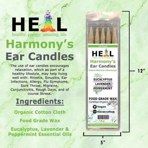 HARMONY CANDLES Harmony's Candles, Euclypts/Pepprmt/Lvndr 4-Pack HARMONY CANDLES Harmony's Candles, Euclypts/Pepprmt/Lvndr 4-Pack