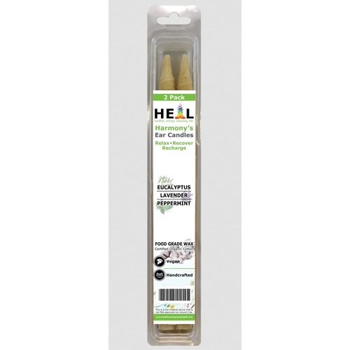 HARMONY CANDLES Harmony's Candles, Euclypts/Pepprmt/Lvndr 2-Pack HARMONY CANDLES Harmony's Candles, Euclypts/Pepprmt/Lvndr 2-Pack
