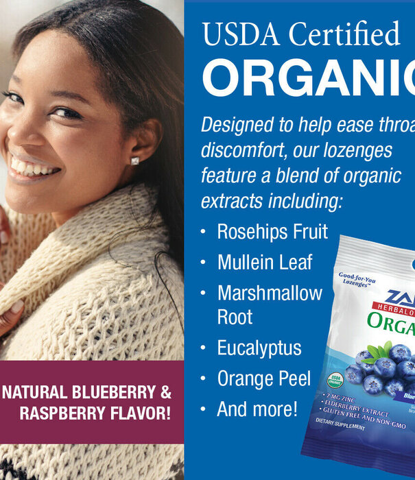 Zand Zand Elderberry Zinc Herbalozenge, Blueberry, 18lz