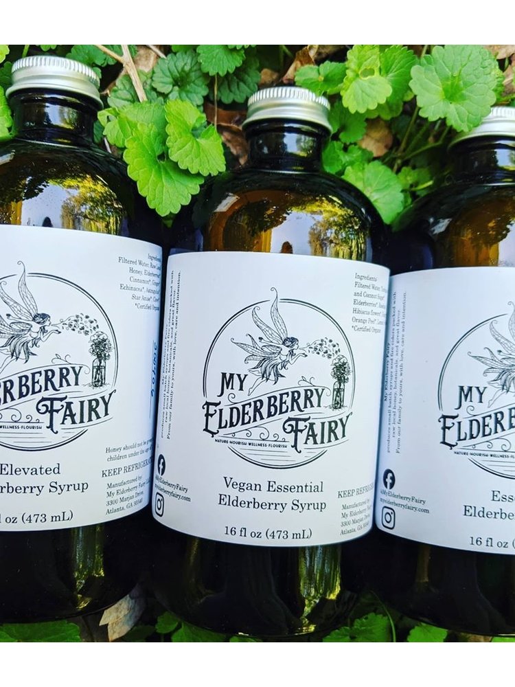My Elderberry Fairy My Elderberry Fairy Vegan Essential Elderberry Syrup, 16oz.