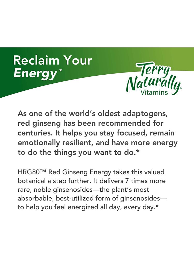 TERRY NATURALLY Terry Naturally Red Ginseng Energy, 30cp.