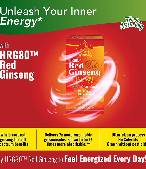 TERRY NATURALLY Terry Naturally Red Ginseng Energy, 30c