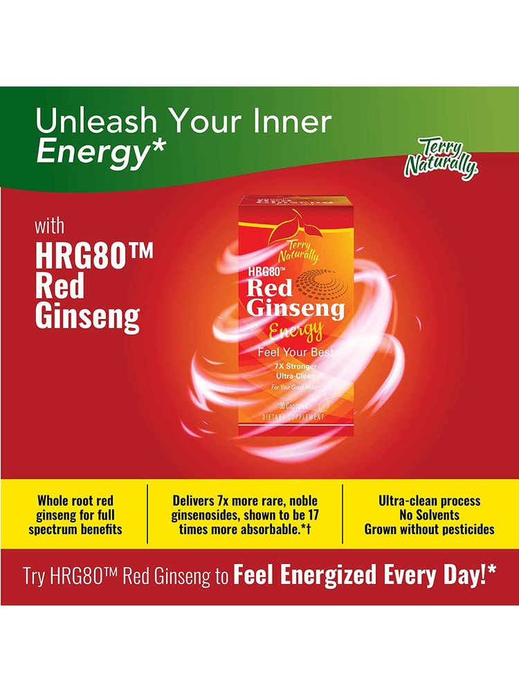 TERRY NATURALLY Terry Naturally Red Ginseng Energy, 30cp.