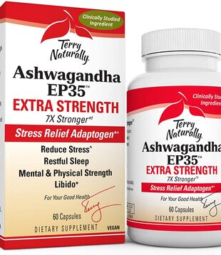 Terry Naturally Ashwagandha EP35 Extra Strength, 60cp.