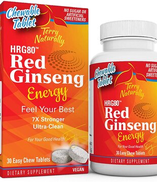 Terry Naturally Red Ginseng Energy Chewables, 30ch.