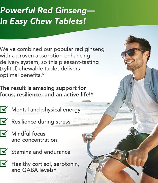 TERRY NATURALLY Terry Naturally Red Ginseng Energy Chewables, 30ch.