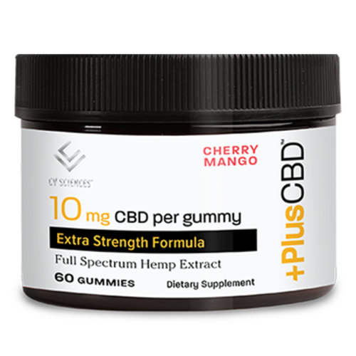 PLUS CBD PlusCBD Extra Strength Gummies, Cherry Mango, 60ct PLUS CBD PlusCBD Extra Strength Gummies, Cherry Mango, 60ct