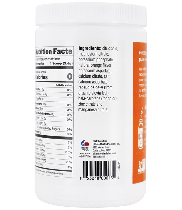 Ultima Replenisher Ultima Orange Canister, 90 servings