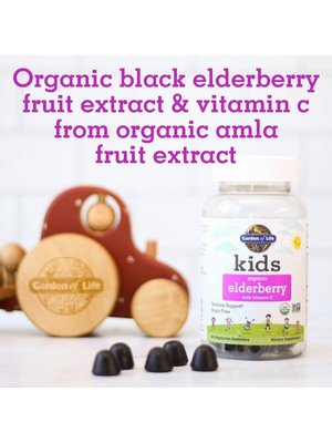 Garden of Life GoL Kids Organics Herbal Elderberry Gummies, 60ct