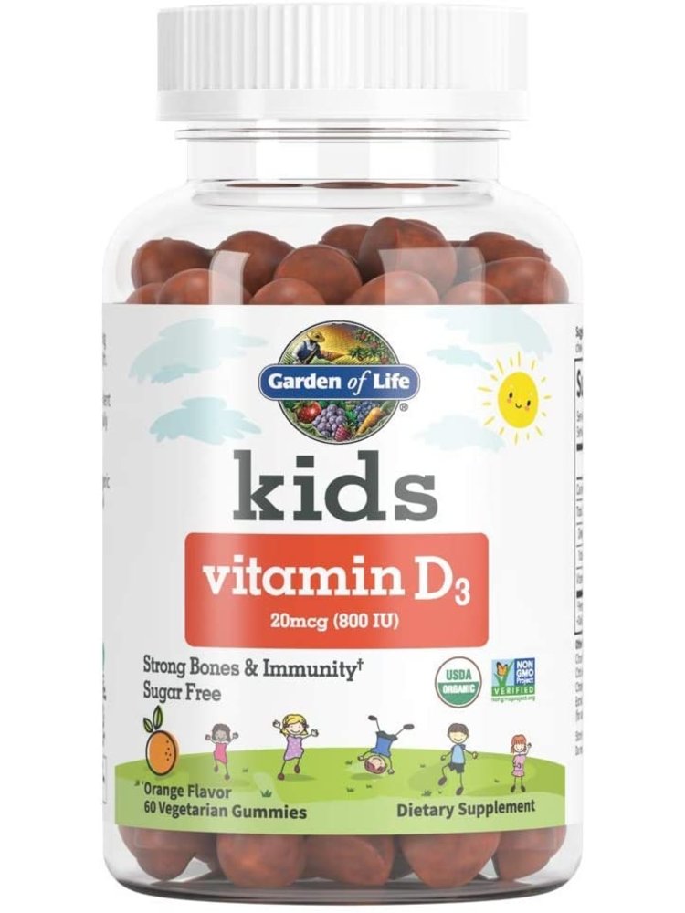 Garden of Life GoL Kids Organic Vitamin D3 Orange Gummies, 60ct - b