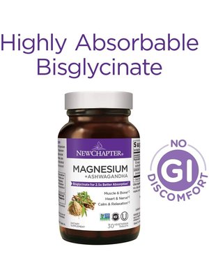 NEW CHAPTER New Chapter Magnesium + Ashwagandha, 30ct