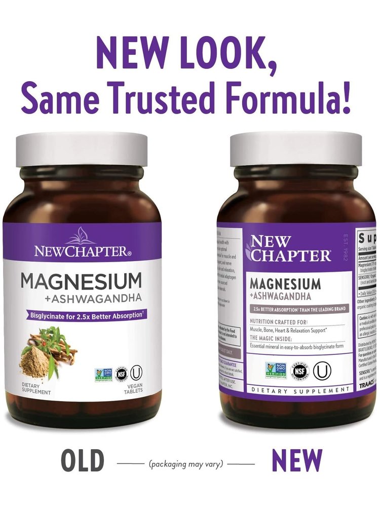 NEW CHAPTER New Chapter Magnesium + Ashwagandha, 30ct