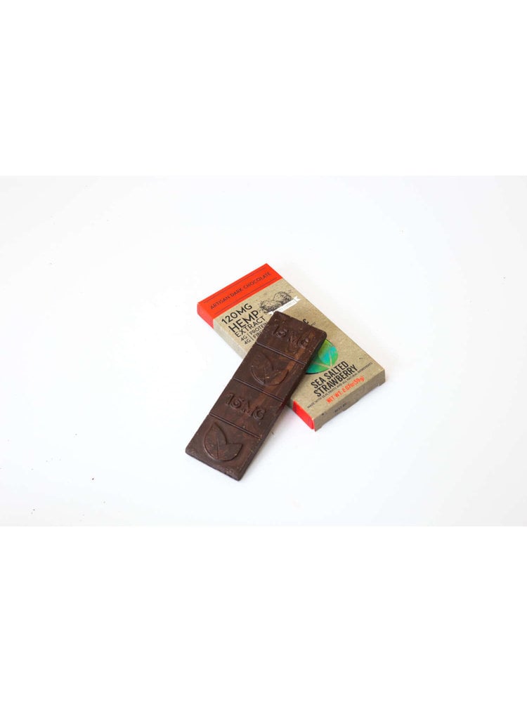 THERAPEUTIC TREATS Therapeutic Treats Sea Salt Strwbry Dark Chocolate, 120mg, 2.07oz.