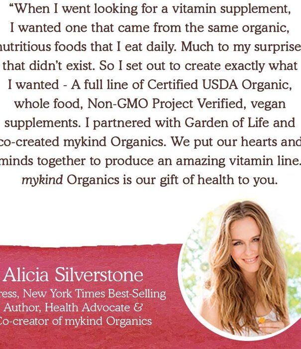 Garden of Life GoL myKIND Organics Plant-Sourced Iron+Herbs (Cran-Lime), 8oz.