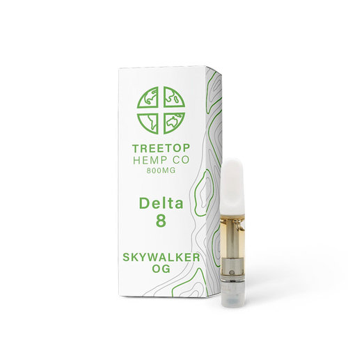 Treetop Hemp Treetop Hemp, D8 Vape Cartridge, Skywalker OG, 1 gram, 800mg Treetop Hemp Treetop Hemp, D8 Vape Cartridge, Skywalker OG, 1 gram, 800mg