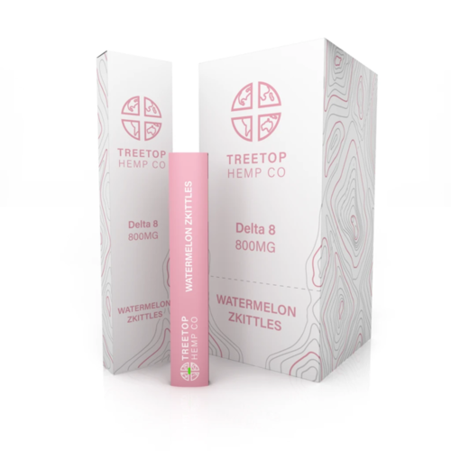 Treetop Hemp Treetop Hemp, D8 Disposable Vape, Watermelon Zkittles, 1 gram, 800mg Treetop Hemp Treetop Hemp, D8 Disposable Vape, Watermelon Zkittles, 1 gram, 800mg