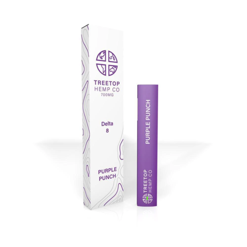 Treetop Hemp Treetop Hemp, D8 Disposable Vape, Purple Punch, 2 gram, 1800mg disco Treetop Hemp Treetop Hemp, D8 Disposable Vape, Purple Punch, 2 gram, 1800mg disco