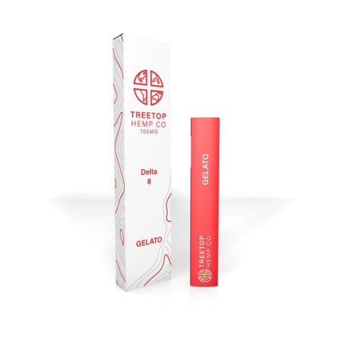 Treetop Hemp Treetop Hemp, D8 Disposable Vape, Gelato, 1 gram, 800mg Treetop Hemp Treetop Hemp, D8 Disposable Vape, Gelato, 1 gram, 800mg