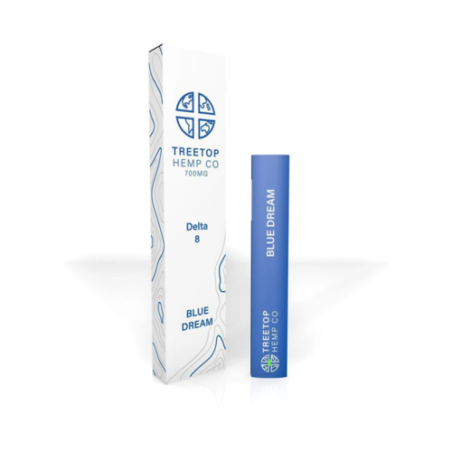 Treetop Hemp Treetop Hemp, D8 Disposable Vape, Blue Dream, 1 gram, 800mg Treetop Hemp Treetop Hemp, D8 Disposable Vape, Blue Dream, 1 gram, 800mg