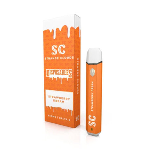 Treetop Hemp Strange Clouds, D8 Disposable Vape, Strawberry Dream, 1 gram, 950mg Treetop Hemp Strange Clouds, D8 Disposable Vape, Strawberry Dream, 1 gram, 950mg