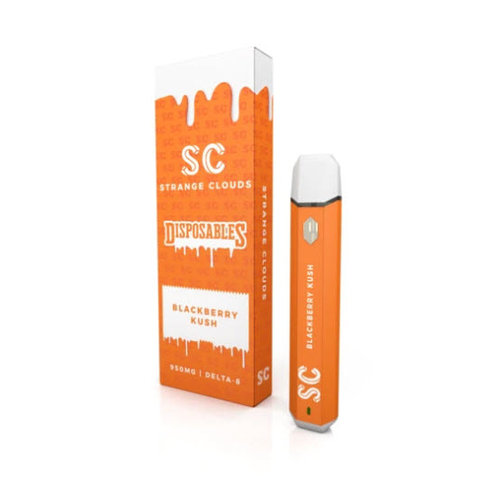 Treetop Hemp Strange Clouds, D8 Disposable Vape, Blackberry Kush, 1 gram, 950mg Treetop Hemp Strange Clouds, D8 Disposable Vape, Blackberry Kush, 1 gram, 950mg