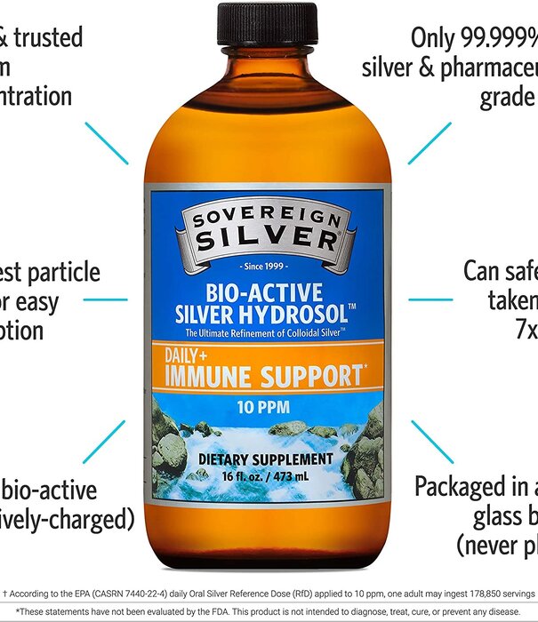 Sovereign Silver Sovereign Silver Value size, 16oz.