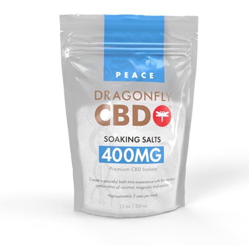 Dragonfly Dragonfly CBD Bath Salts, 400mg, 12oz. Dragonfly Dragonfly CBD Bath Salts, 400mg, 12oz.