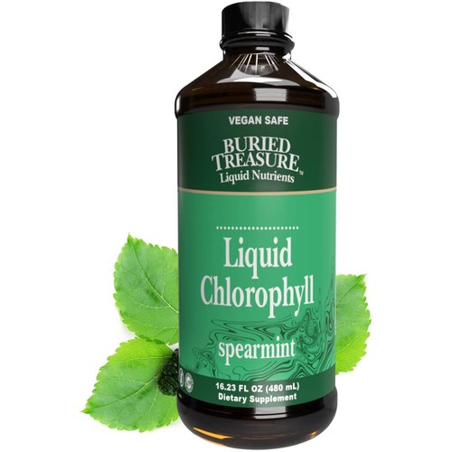 BURIED TREASURE Buried Treasure Liquid Chlorophyll, Spearmint, 16oz. BURIED TREASURE Buried Treasure Liquid Chlorophyll, Spearmint, 16oz.