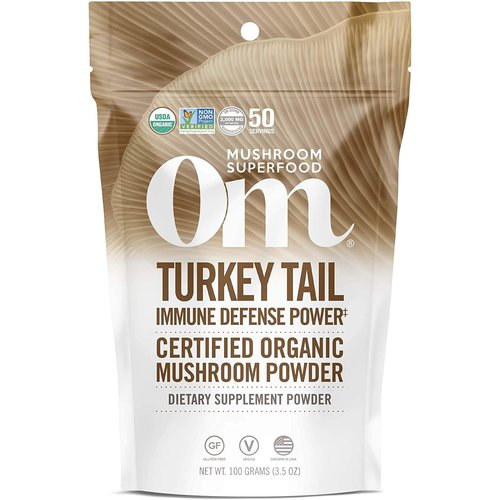 OM Mushroom Om Mushroom Turkey Tail Mushroom Superfood Powder, 100g OM Mushroom Om Mushroom Turkey Tail Mushroom Superfood Powder, 100g