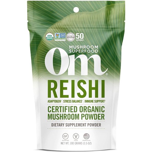 OM Mushroom Om Mushroom Reishi Mushroom Superfood Powder, 100g - b OM Mushroom Om Mushroom Reishi Mushroom Superfood Powder, 100g - b