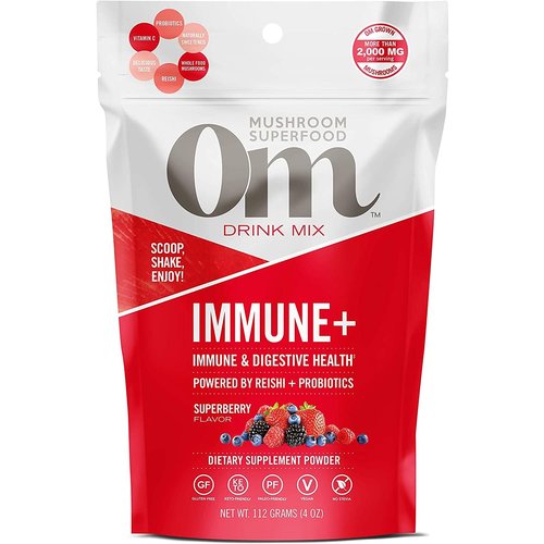 OM Mushroom Om Mushroom Drink Mix, Immune+ Mushroom Superfood, 112g - b OM Mushroom Om Mushroom Drink Mix, Immune+ Mushroom Superfood, 112g - b
