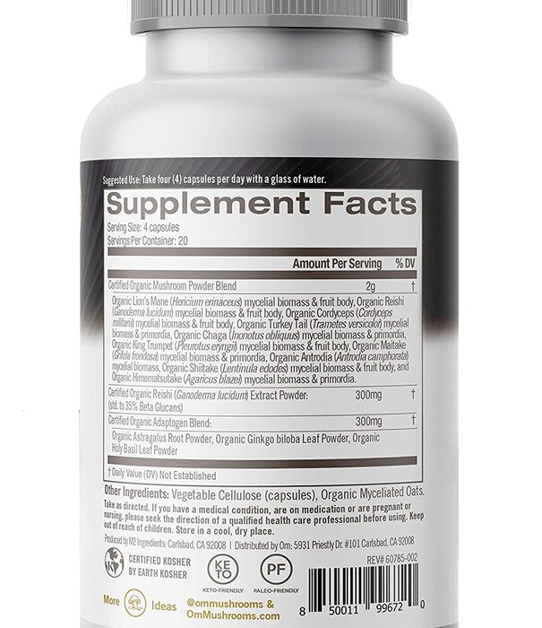 OM Mushroom Om Mushroom Daily Boost, Masterblend, 80cp