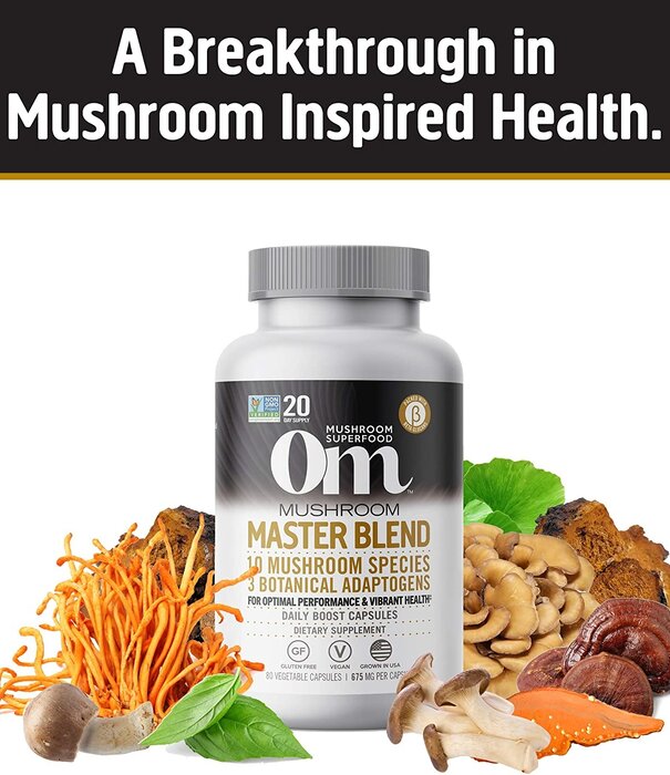 OM Mushroom Om Mushroom Daily Boost, Masterblend, 80cp