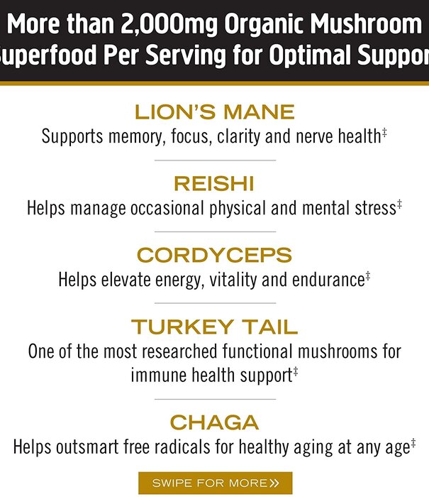 OM Mushroom Om Mushroom Daily Boost, Masterblend, 80cp